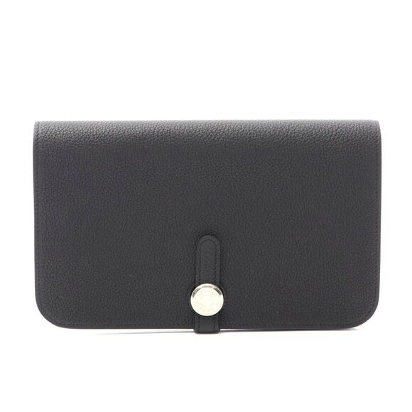 Hermes Dogon GM Long Wallet Black - Picture 1 of 9